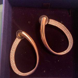 Swarovski gold and crystal earrings